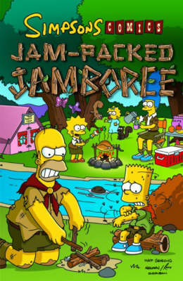 Book cover for Simpsons Comics Jam-Packed Jambor