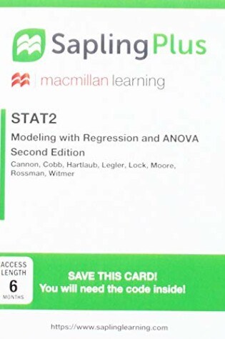 Cover of Saplingplus for Stat2 (Single Term Access)