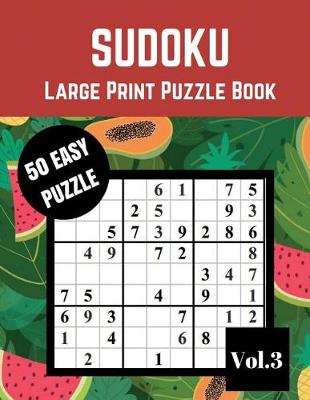 Book cover for SUDOKU Large Print Puzzle Book