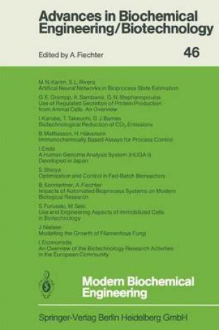 Cover of Modern Biochemical Engineering