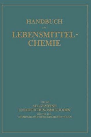 Cover of Allgemeine Untersuchungsmethoden