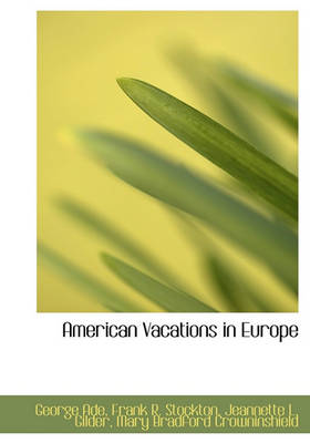 Book cover for American Vacations in Europe