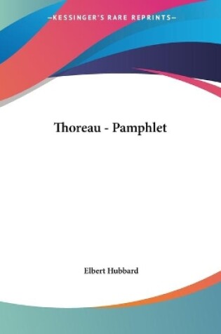 Cover of Thoreau - Pamphlet