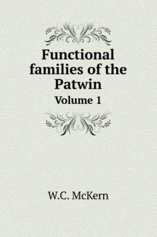 Cover of Functional families of the Patwin Volume 1