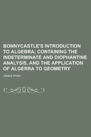 Cover of Bonnycastle's Introduction to Algebra