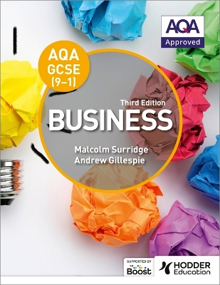 Book cover for AQA GCSE (9-1) Business, Third Edition