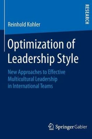 Cover of Optimization of Leadership Style