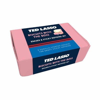 Cover of Ted Lasso: Biscuits with the Boss Scented Eraser & Sticky Notepad Set