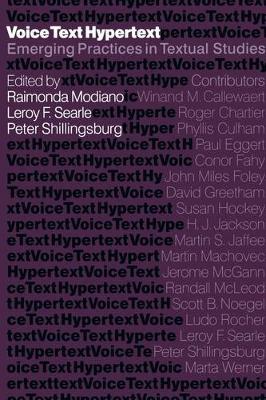 Book cover for Voice, Text, Hypertext