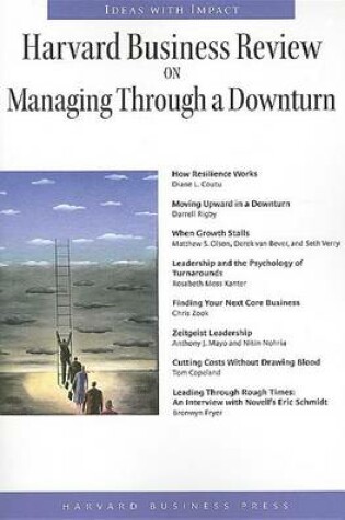 Cover of "Harvard Business Review" on Managing Through a Downturn