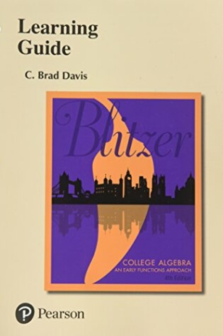 Cover of Learning Guide for College Algebra