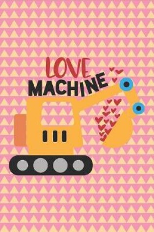 Cover of Love Machine - Cute Blackhole Digging Up Hearts, Valentine Notebook Gift for Lovers