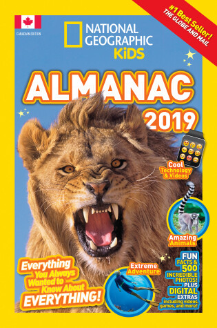 Cover of National Geographic Kids Almanac 2019, Canadian Edition