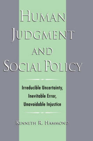 Cover of Human Judgment and Social Policy