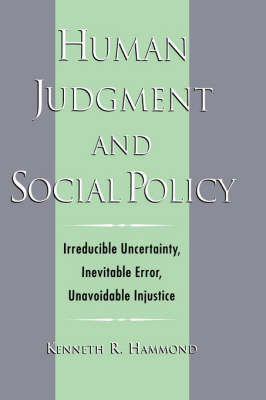 Book cover for Human Judgment and Social Policy