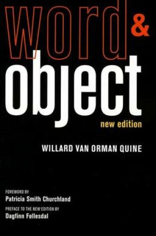 Cover of Word and Object