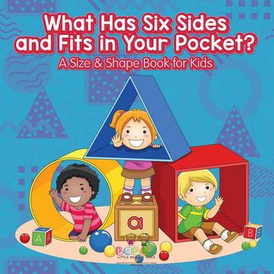 Book cover for What Has Six Sides and Fits in Your Pocket? a Size & Shape Book for Kids