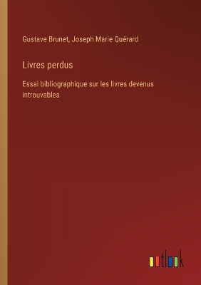 Book cover for Livres perdus