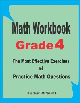 Book cover for Math Workbook Grade 4