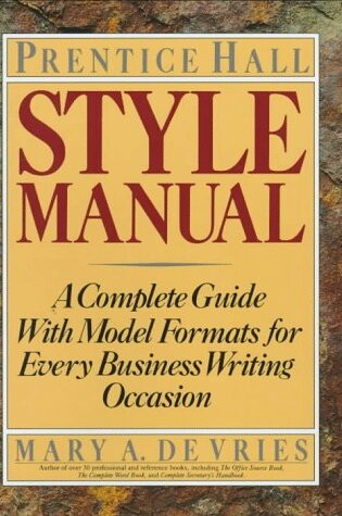 Cover of Prentice Hall Style Manual