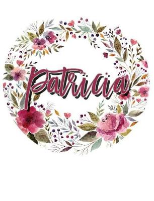 Cover of Patricia Floral Wreath Personalized Notebook