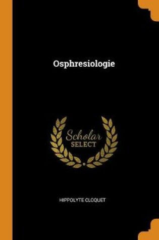 Cover of Osphresiologie