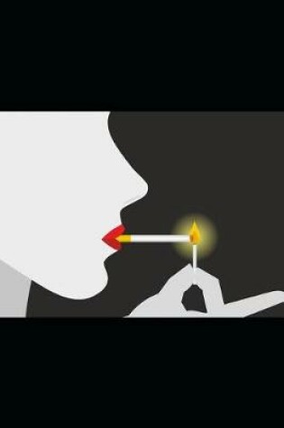 Cover of Smoking Woman Lights Up Her Cigarette Journal