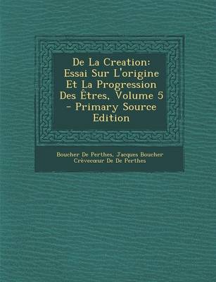 Book cover for de La Creation