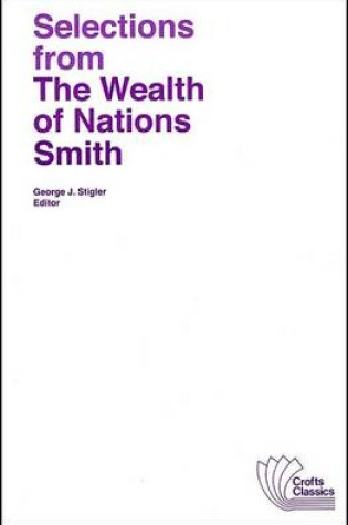 Cover of Selections from The Wealth of Nations