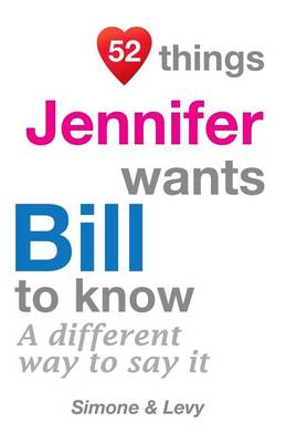 Book cover for 52 Things Jennifer Wants Bill To Know