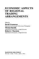 Book cover for Economic Aspects of Regional Trading Agreements