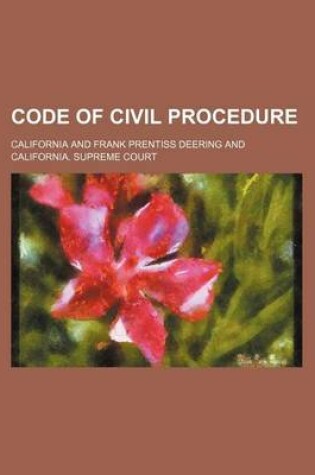 Cover of Code of Civil Procedure