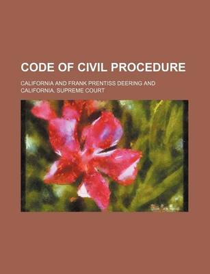 Book cover for Code of Civil Procedure