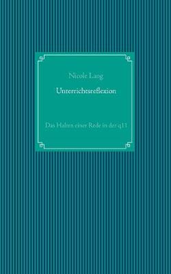 Book cover for Unterrichtsreflexion