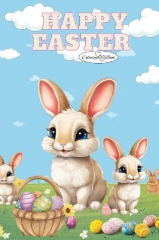 Cover of Happy Easter Coloring Book For Kids