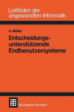 Cover of Entscheidungsunterstutzende Endbenutzersysteme