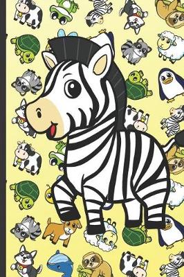 Book cover for Zebra Animal Party Notebook