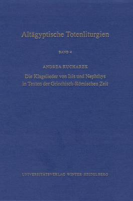 Book cover for Altagyptische Totenliturgien, Bd. 4