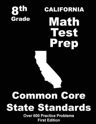 Book cover for California 8th Grade Math Test Prep