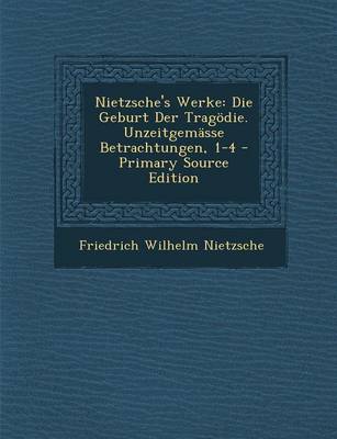 Book cover for Nietzsche's Werke