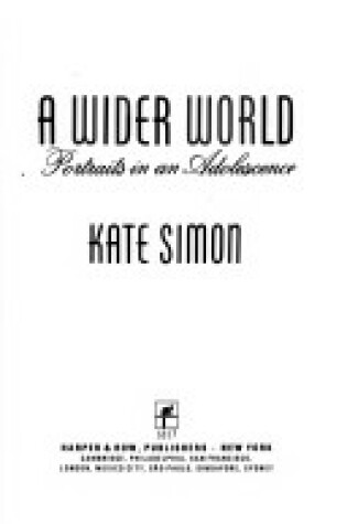 Cover of A Wider World