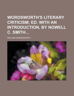 Book cover for Wordsworth's Literary Criticism