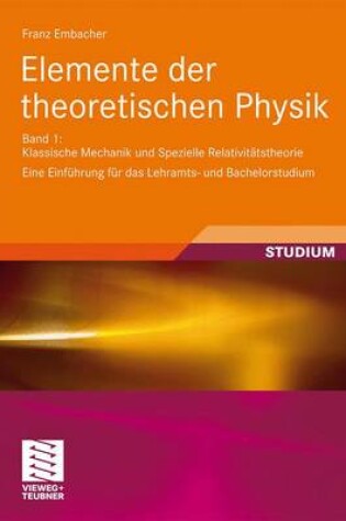 Cover of Elemente der theoretischen Physik