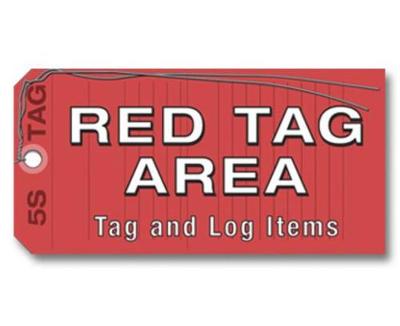 Book cover for 5S Red Tag Area Sign