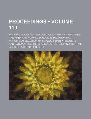 Book cover for Proceedings (Volume 110)