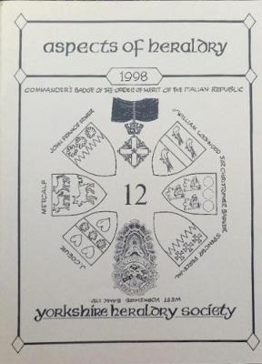 Cover of The Journal of the Yorkshire Heraldry Society 1998