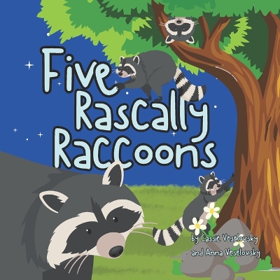 Book cover for Five Rascally Raccoons