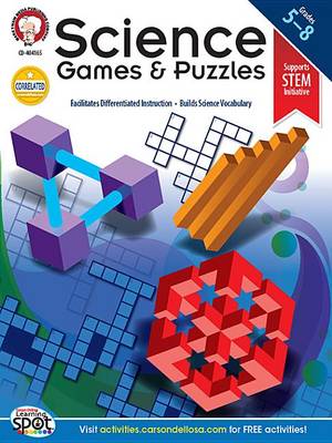 Book cover for Science Games and Puzzles, Grades 5 - 8