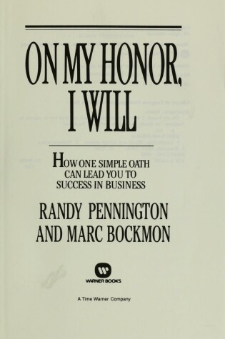 Cover of On My Honor, I Will