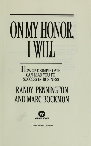 Book cover for On My Honor, I Will